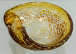 1960s Italian Murano Golden Inclusion Glass Bowl