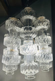 1960s Italian Murano Dumbbell Venini Murano Glass Chandelier