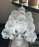 1960s Italian Murano Dumbbell Venini Murano Glass Chandelier