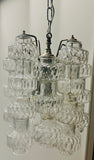 1960s Italian Murano Dumbbell Venini Murano Glass Chandelier