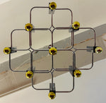 1960s Italian Sciolari Geometric Chrome Chandelier