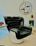 1960s Italian 'Elda' Joe Columbo Swivel Lounge Chair