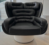 1960s Italian 'Elda' Joe Columbo Swivel Lounge Chair