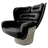 1960s Italian 'Elda' Joe Columbo Swivel Lounge Chair