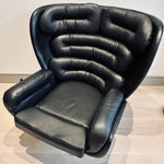 1960s Italian 'Elda' Joe Columbo Swivel Lounge Chair