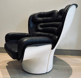 1960s Italian 'Elda' Joe Columbo Swivel Lounge Chair