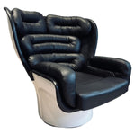 1960s Italian 'Elda' Joe Columbo Swivel Lounge Chair