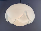 1960s Large Putzler 'Artichoke' Opaline Hanging Light