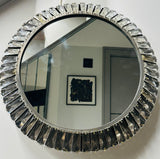 1960s Austrian Bakalowits & Söhne illuminated Faceted Crystal Mirror