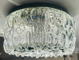 1960s Small German Limberg Glass Flush Mount by Helena Tynell