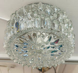 1960s Small German Limberg Glass Flush Mount by Helena Tynell