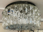 1960s Small German Limberg Glass Flush Mount by Helena Tynell