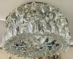 1960s Small German Limberg Glass Flush Mount by Helena Tynell