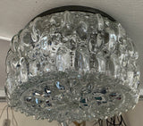 1960s Small German Limberg Glass Flush Mount by Helena Tynell