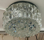 1960s Small German Limberg Glass Flush Mount by Helena Tynell