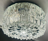 1960s Small German Limberg Glass Flush Mount by Helena Tynell