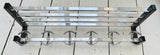 1960s French Chrome Wall Hanging Hat And Coat Rack