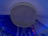 1960s Danish Cobalt Blue & Clear Glass Bowl