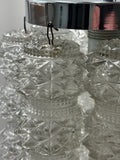 1960s Austrian Kalmar Crystal Glass & Chrome Chandelier