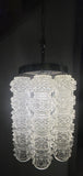 1960s Austrian Kalmar Crystal Glass & Chrome Chandelier