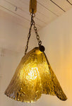 1960s Carlo Nason for Mazzega Brass and Murano Glass Hanging Light