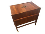 1960s Danish Teak Arrebo Møbler Folding Drinks Cart Trolley