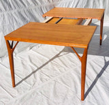 1960s Danish Teak Willy Sigh 'Tree Leg' Dining Table