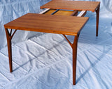 1960s Danish Teak Willy Sigh 'Tree Leg' Dining Table