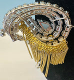 1965 Christian Dior Moonstone Decorative Waterfall Brooch