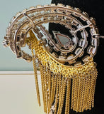1965 Christian Dior Moonstone Decorative Waterfall Brooch