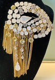 1965 Christian Dior Moonstone Decorative Waterfall Brooch