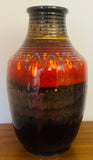 1970s German Silberdistel Fat Lava Ceramic Vase