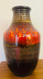 1970s German Silberdistel Fat Lava Ceramic Vase