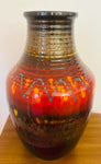 1970s German Silberdistel Fat Lava Ceramic Vase