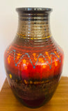 1970s German Silberdistel Fat Lava Ceramic Vase