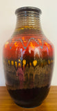 1970s German Silberdistel Fat Lava Ceramic Vase