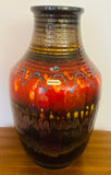 1970s German Silberdistel Fat Lava Ceramic Vase