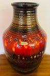 1970s German Silberdistel Fat Lava Ceramic Vase