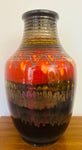 1970s German Silberdistel Fat Lava Ceramic Vase