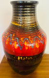 1970s German Silberdistel Fat Lava Ceramic Vase