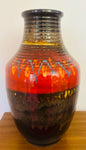 1970s German Silberdistel Fat Lava Ceramic Vase