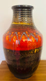 1970s German Silberdistel Fat Lava Ceramic Vase