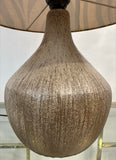 1970s French Ceramic Table Lamp inc Original Shade