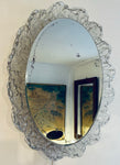 1970s Hillebrand Illuminated Flower Wall Mirror