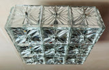 1970s German Kinkeldey Crystal Glass Flush Mount