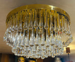 1970s German Murano Glass Tear Drop Flush Mount by Christoph Palme