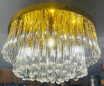 1970s German Murano Glass Tear Drop Flush Mount by Christoph Palme
