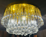 1970s German Murano Glass Tear Drop Flush Mount by Christoph Palme