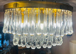 1970s German Murano Glass Tear Drop Flush Mount by Christoph Palme