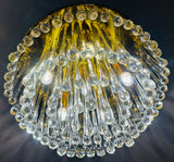 1970s German Murano Glass Tear Drop Flush Mount by Christoph Palme